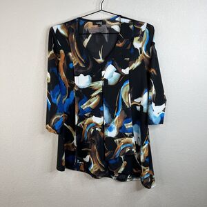 lior paris top small Abstract‎ Draped Front Unique